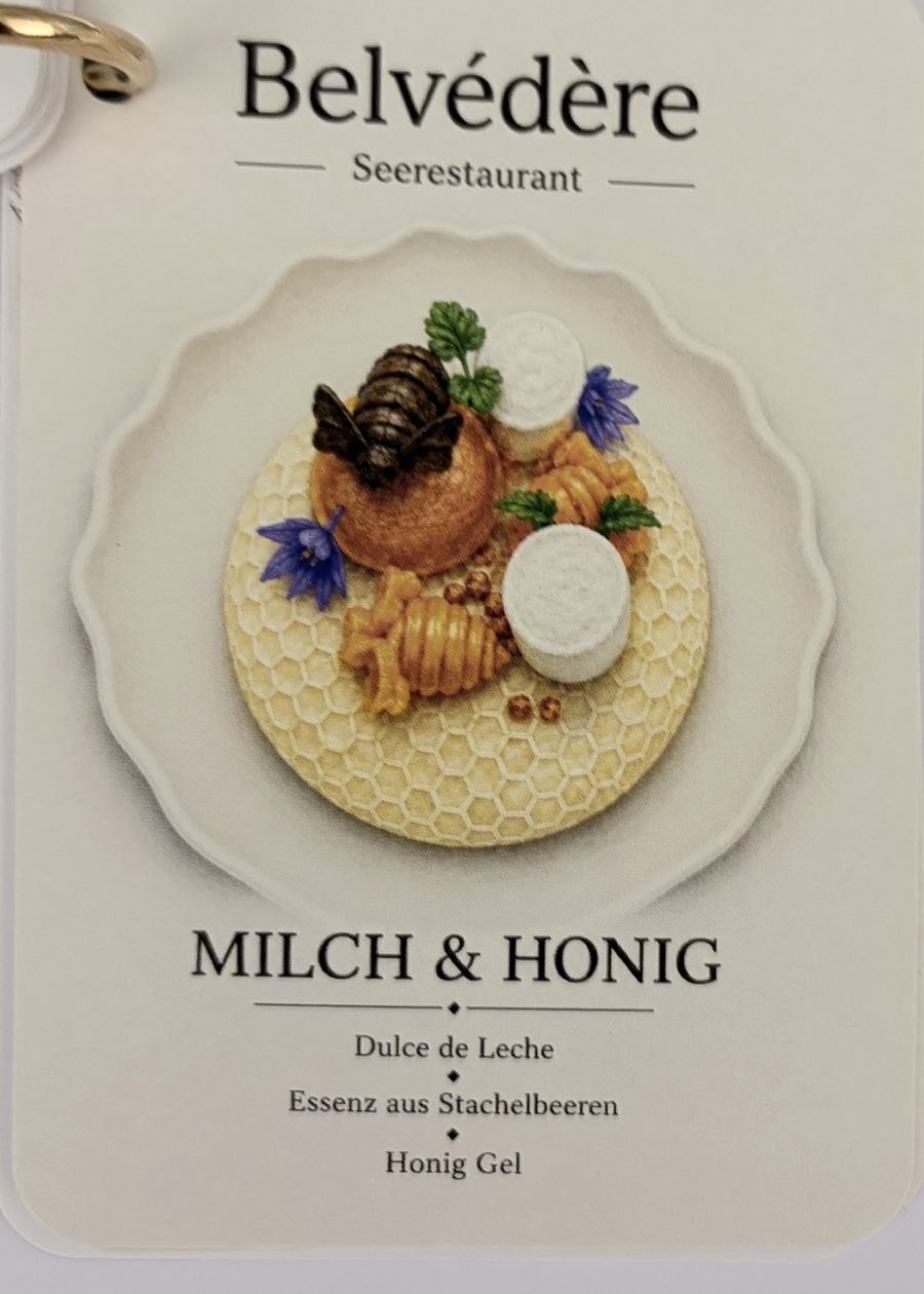 Menükarte: Milch & Honig