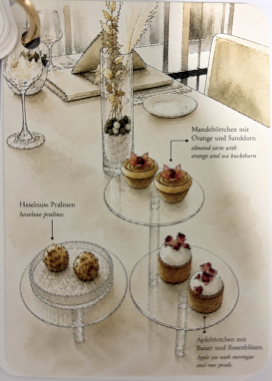 Menükarte: Friandises & Pralinen