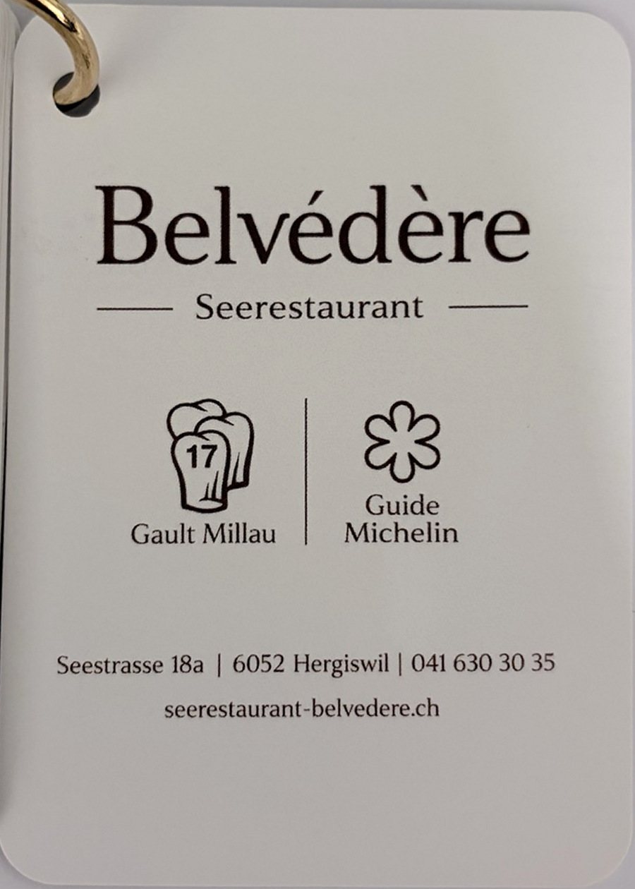 Kontaktkarte des Restaurants