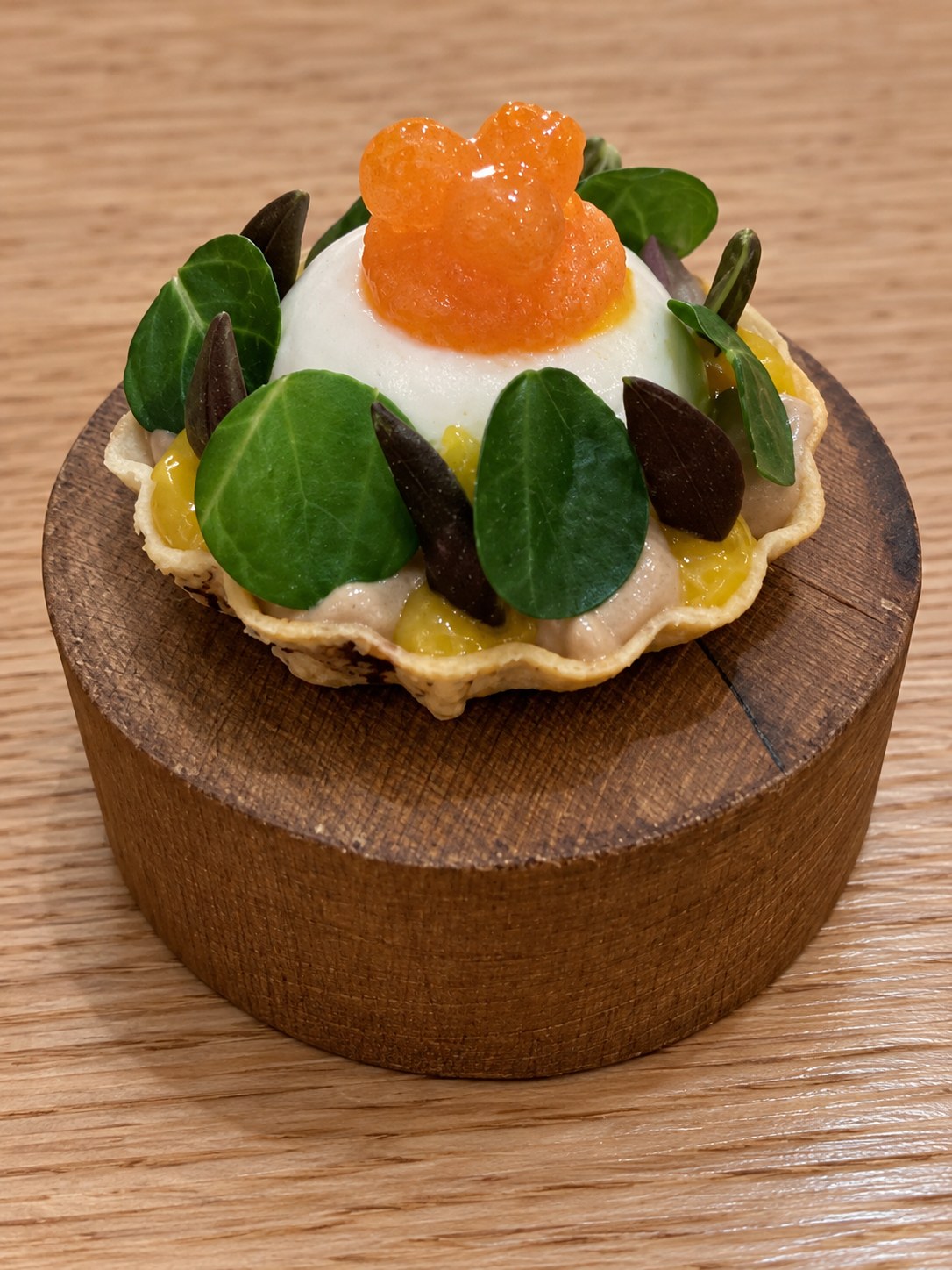 Kürbistartelette · Ricotta, Feldsalat