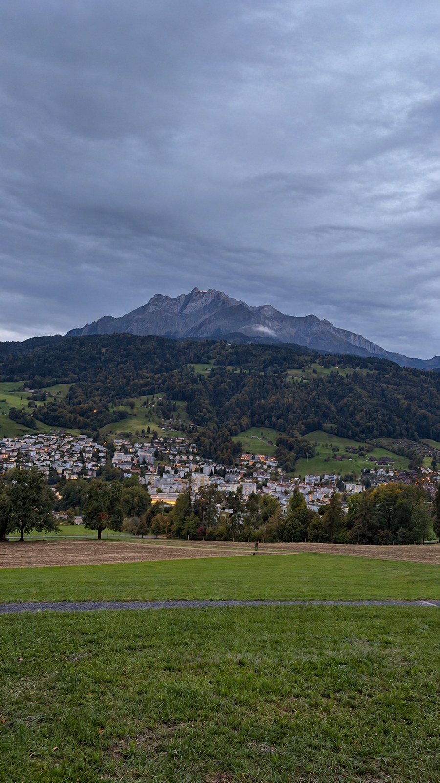 Blick auf Kriens und den Pilatus